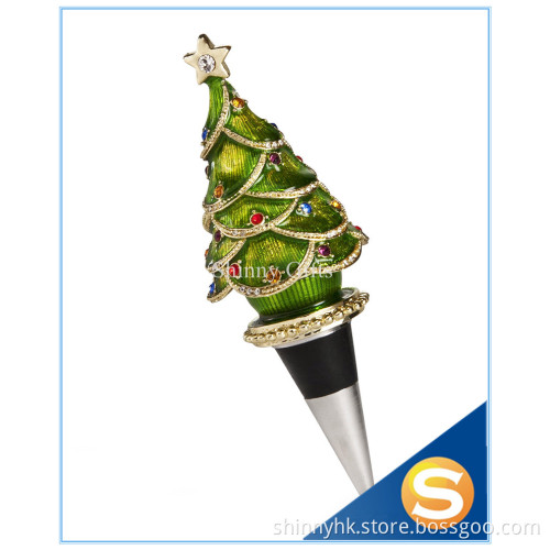 Acrylic Diamond crystal metal wine stopper